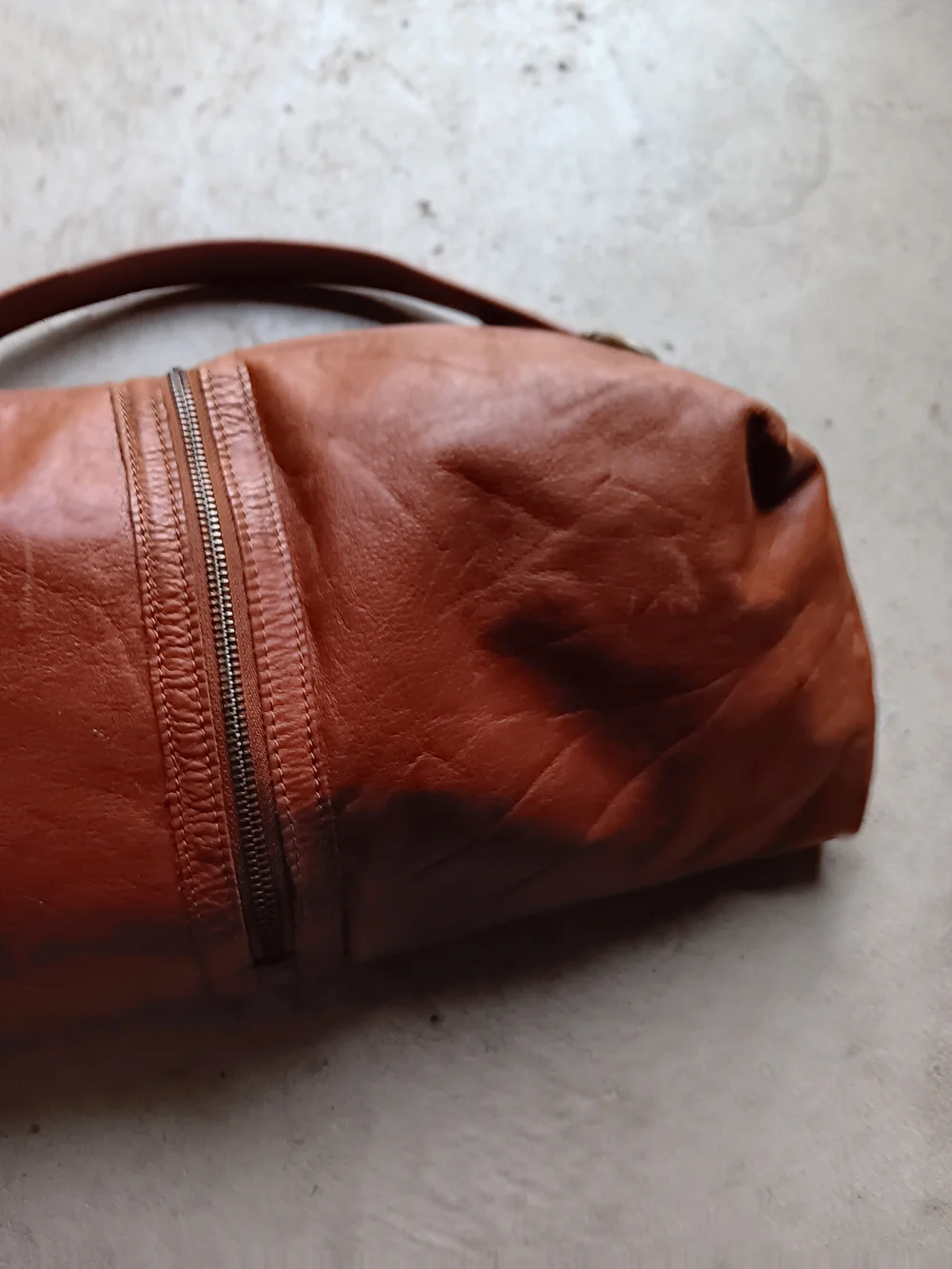 Tano LARGE LEATHER Hobo Bag, Cognac Brown Shoulder bag, Hobo bag,